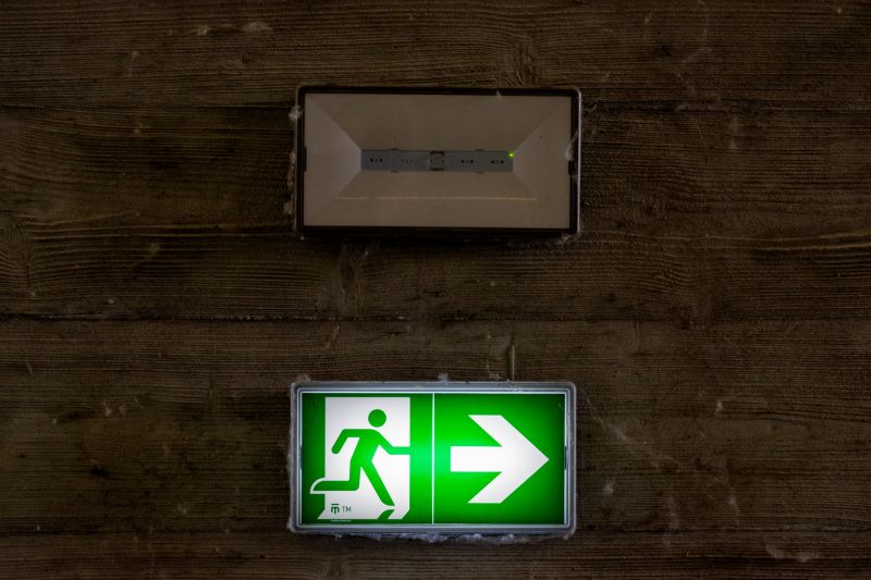 Fire Exit Sign Installation